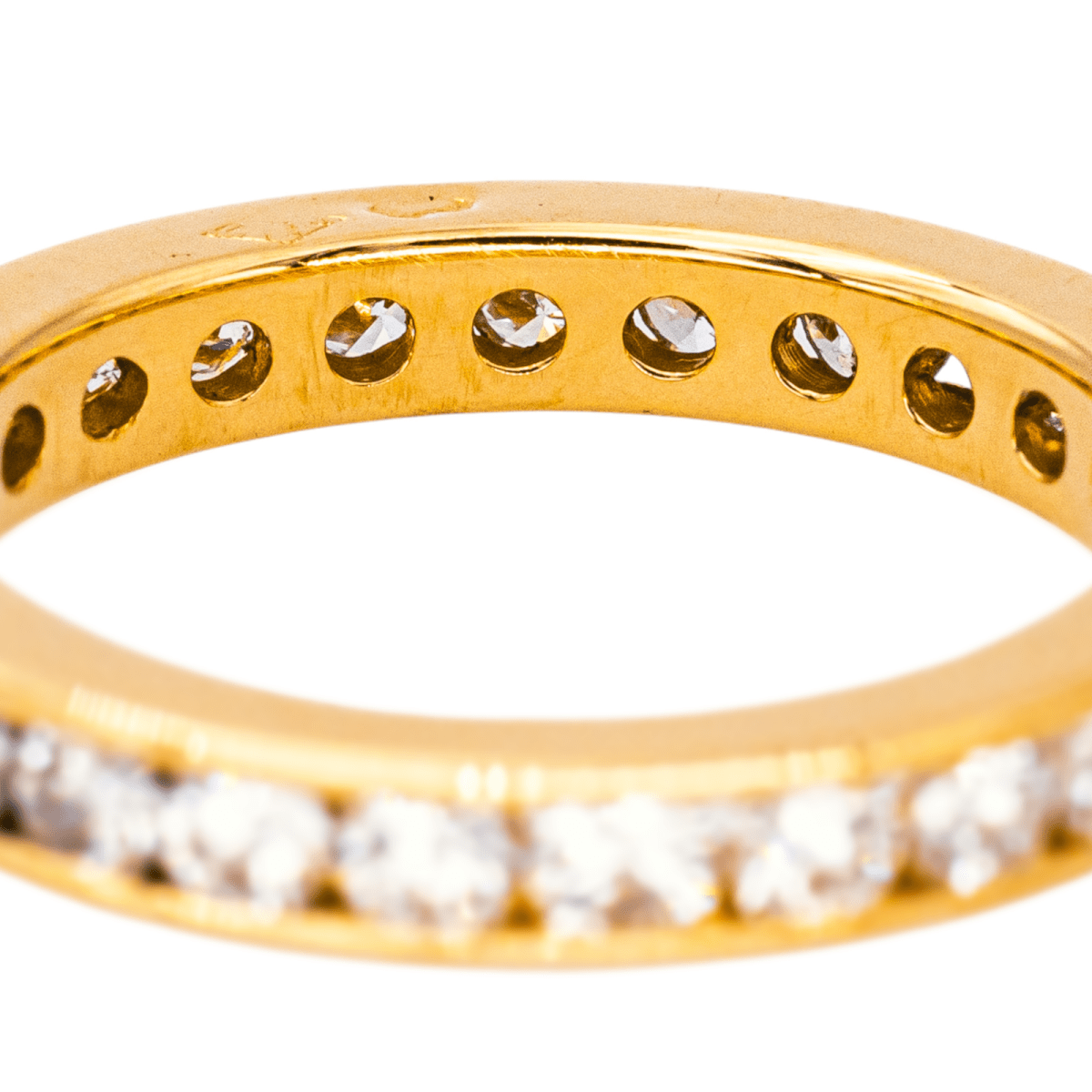 Bague Alliance en or jaune et diamant - Castafiore