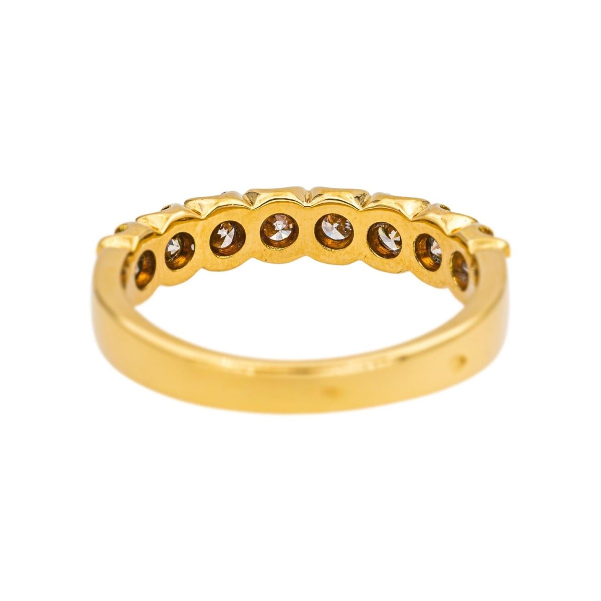 Bague Alliance en or jaune et diamants - Castafiore