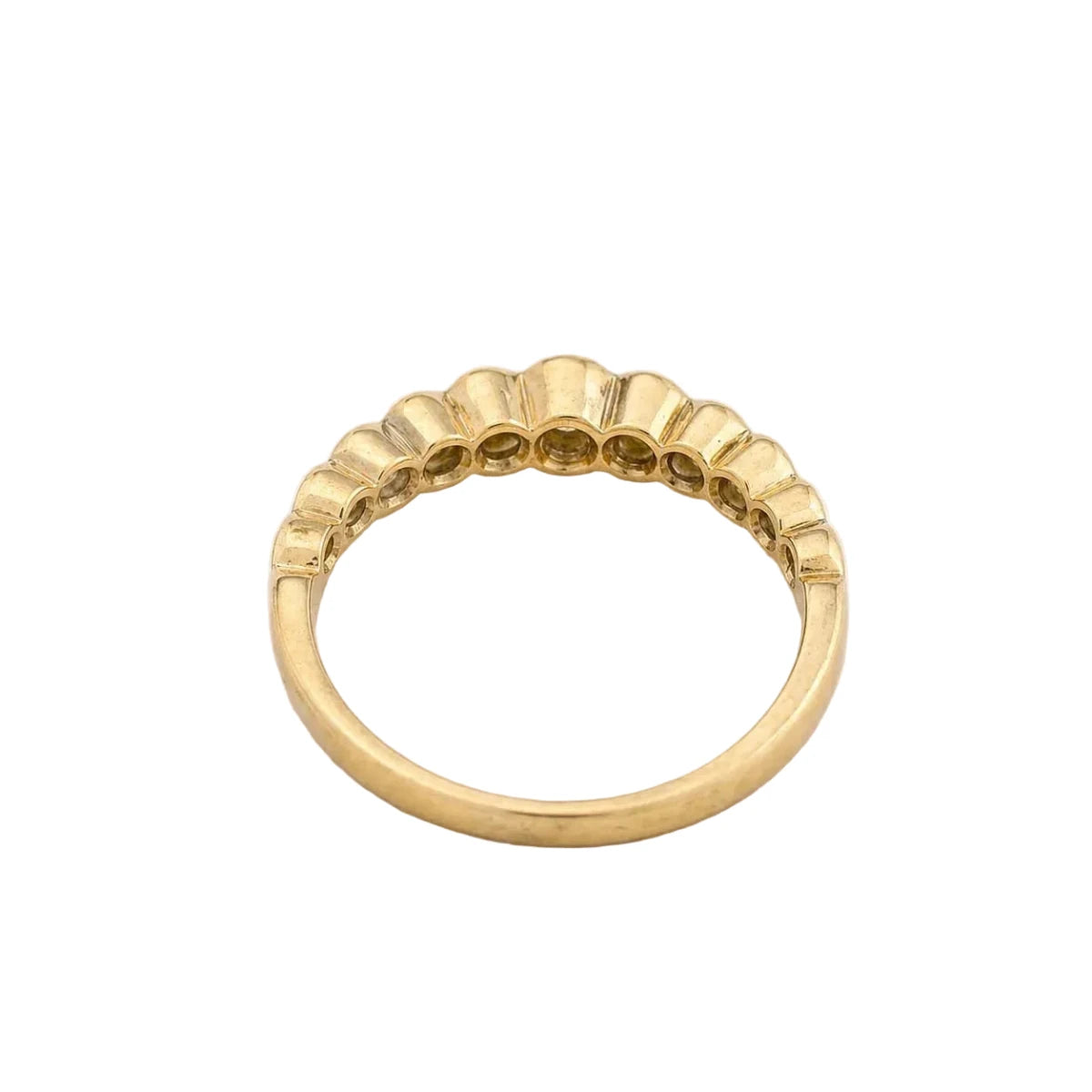 Bague Alliance en or jaune et diamants - Castafiore