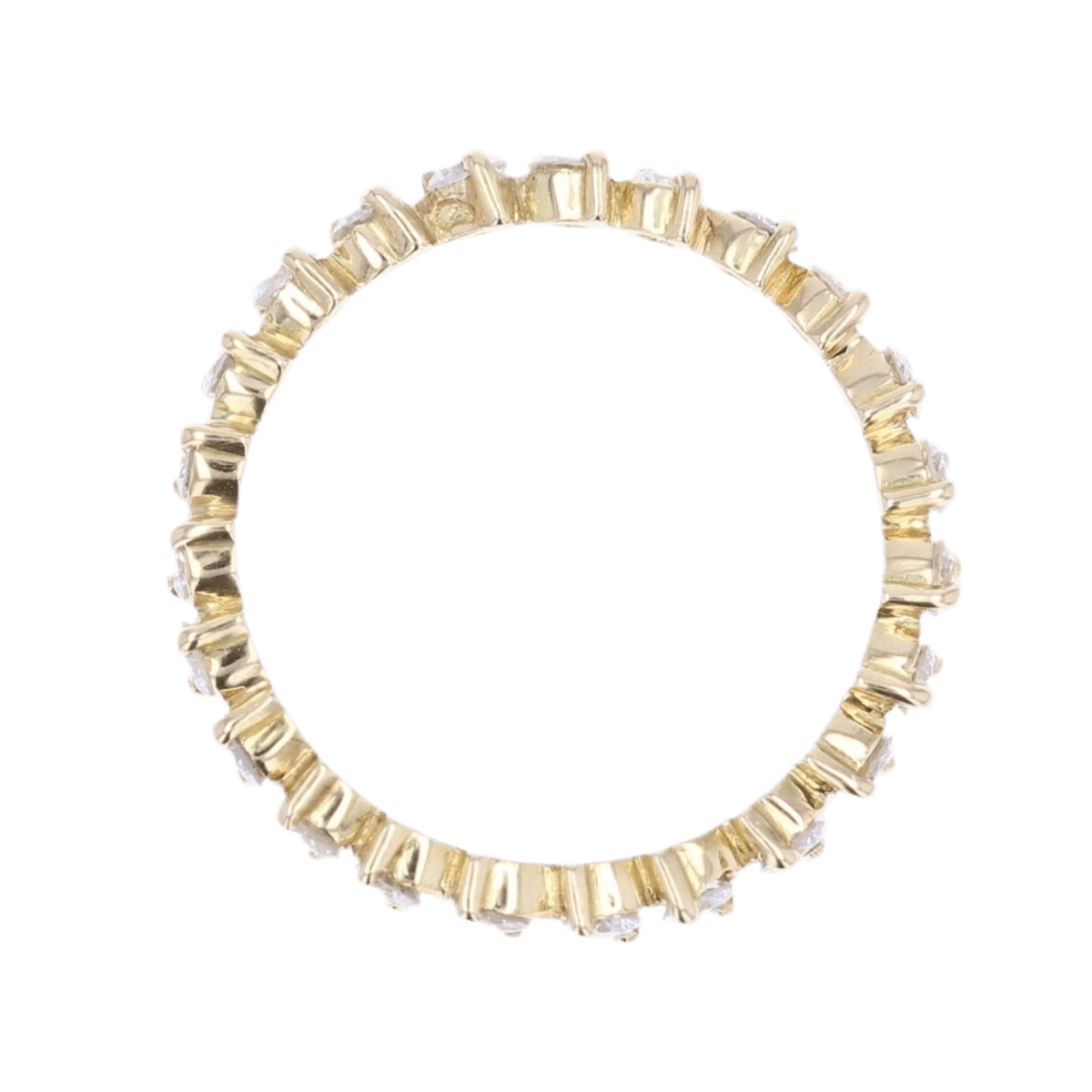 Bague Alliance en or jaune et diamants - Castafiore