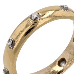 Bague Alliance en or jaune et diamants - Castafiore