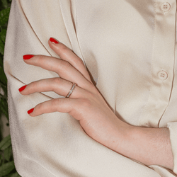 Bague Alliance en or jaune et diamants - Castafiore