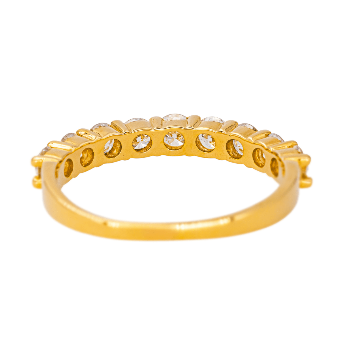 Bague Alliance en or jaune et diamants - Castafiore