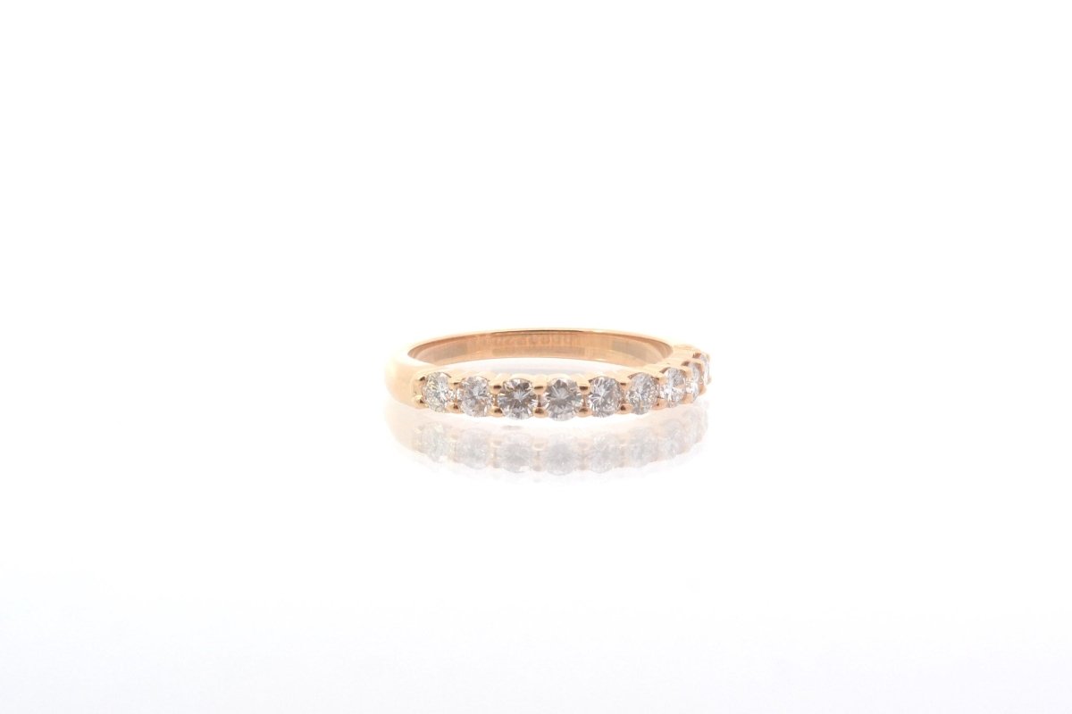Bague alliance en or jaune et diamants - Castafiore