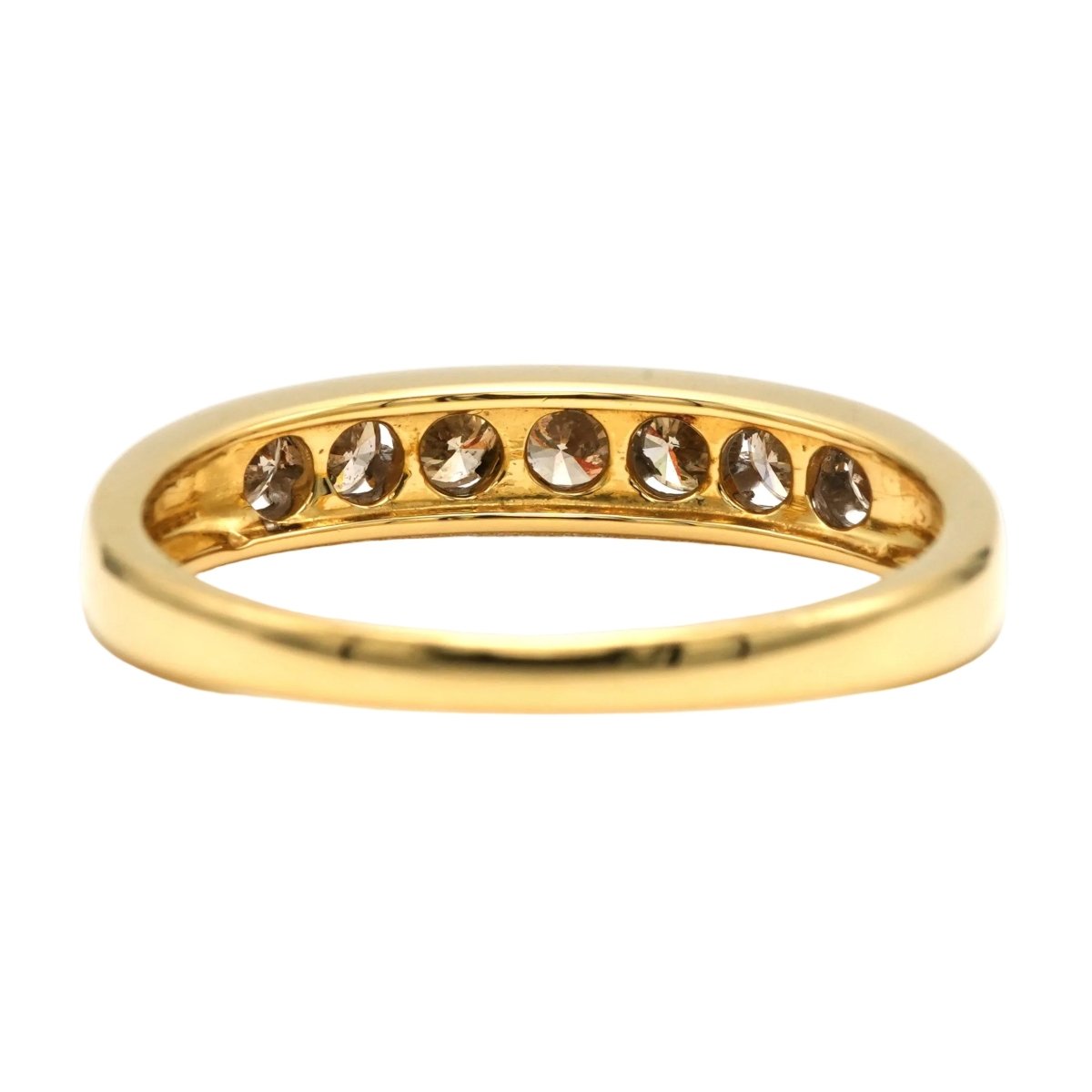 Bague Alliance en or jaune et diamants - Castafiore