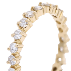 Bague Alliance en or jaune et diamants - Castafiore