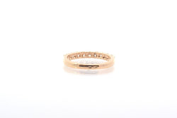 Bague alliance en or jaune et diamants - Castafiore