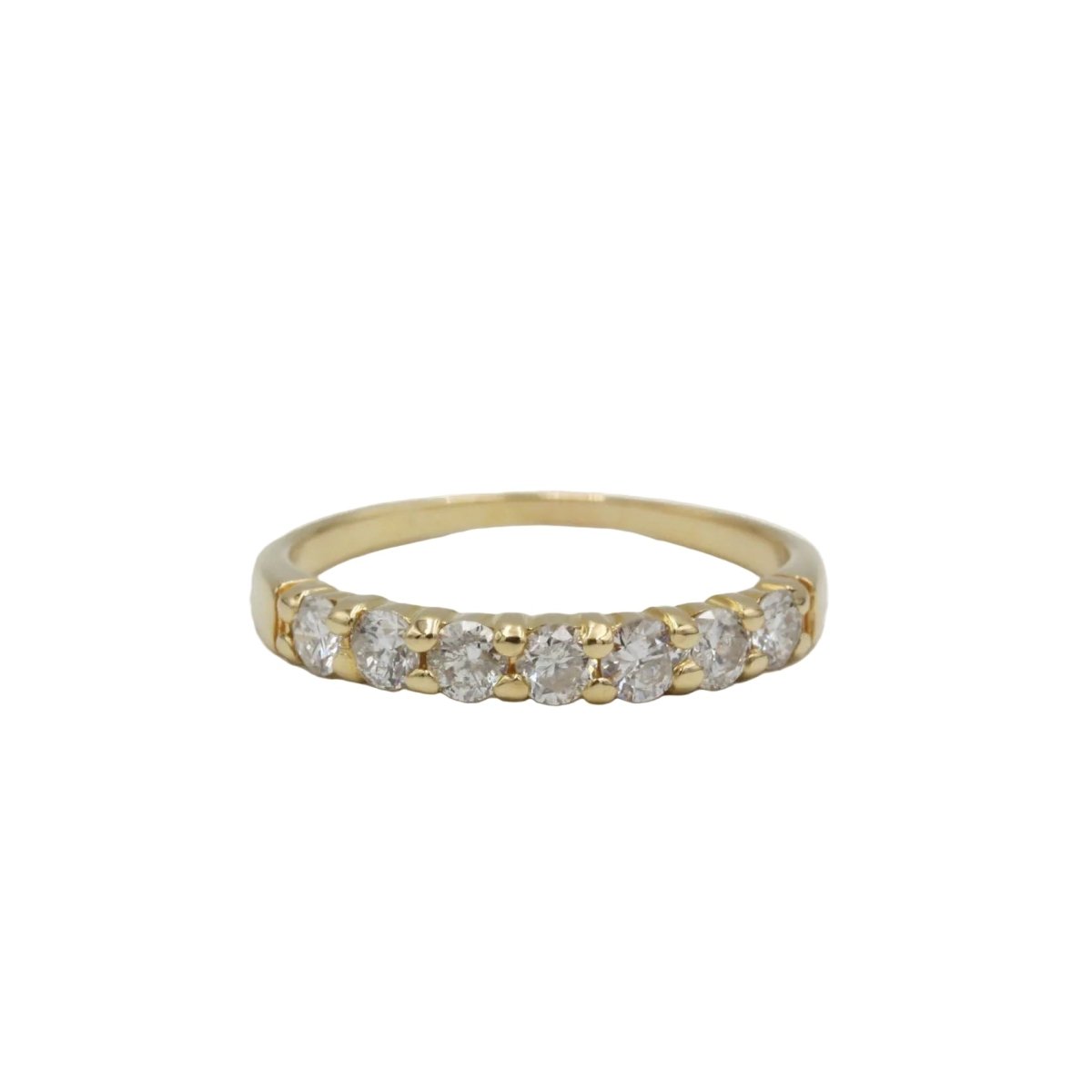 Bague Alliance en or jaune et diamants - Castafiore