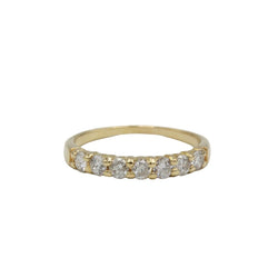 Bague Alliance en or jaune et diamants - Castafiore