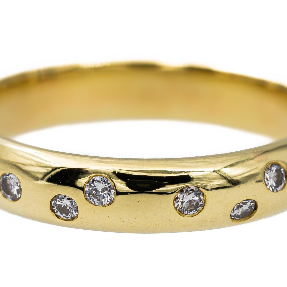 Bague Alliance en Or jaune et Diamants - Castafiore