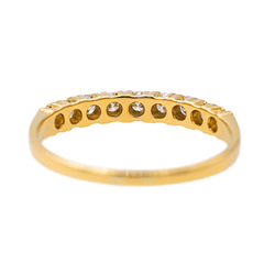 Bague Alliance en or jaune et diamants - Castafiore