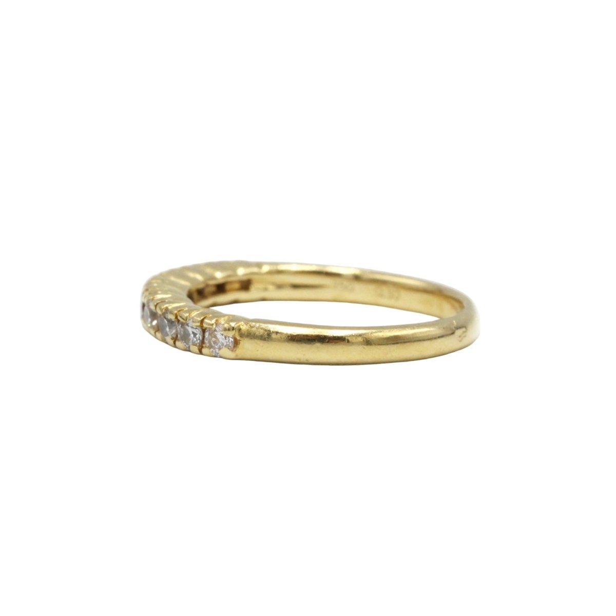 Bague Alliance en or jaune et diamants - Castafiore