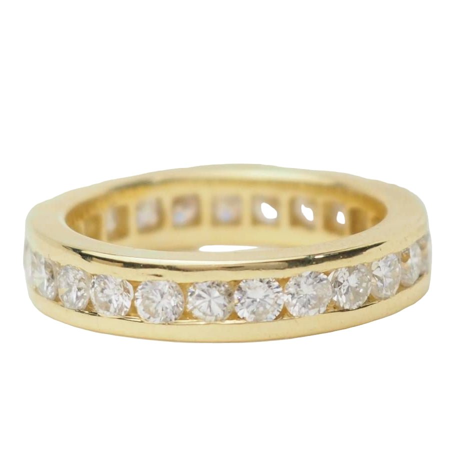 Bague Alliance en or jaune et diamants - Castafiore