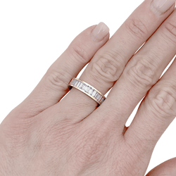 Bague Alliance en or jaune et diamants - Castafiore