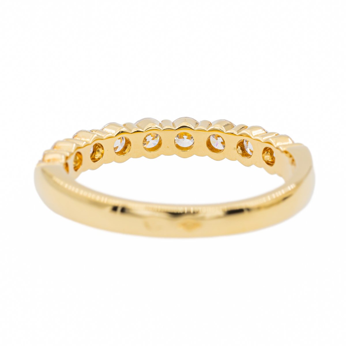 Bague Alliance en or jaune et diamants - Castafiore