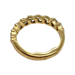 Bague Alliance en or jaune et diamants - Castafiore