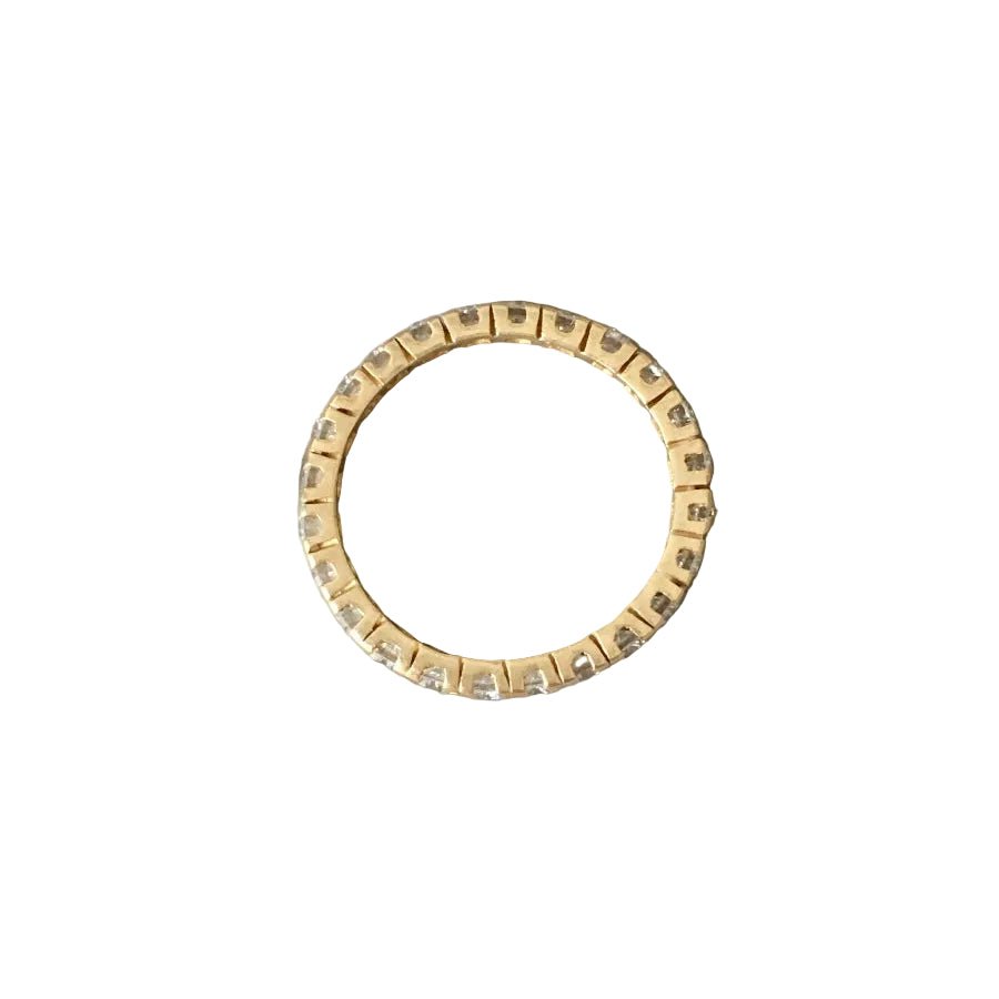 Bague Alliance en or jaune et diamants - Castafiore
