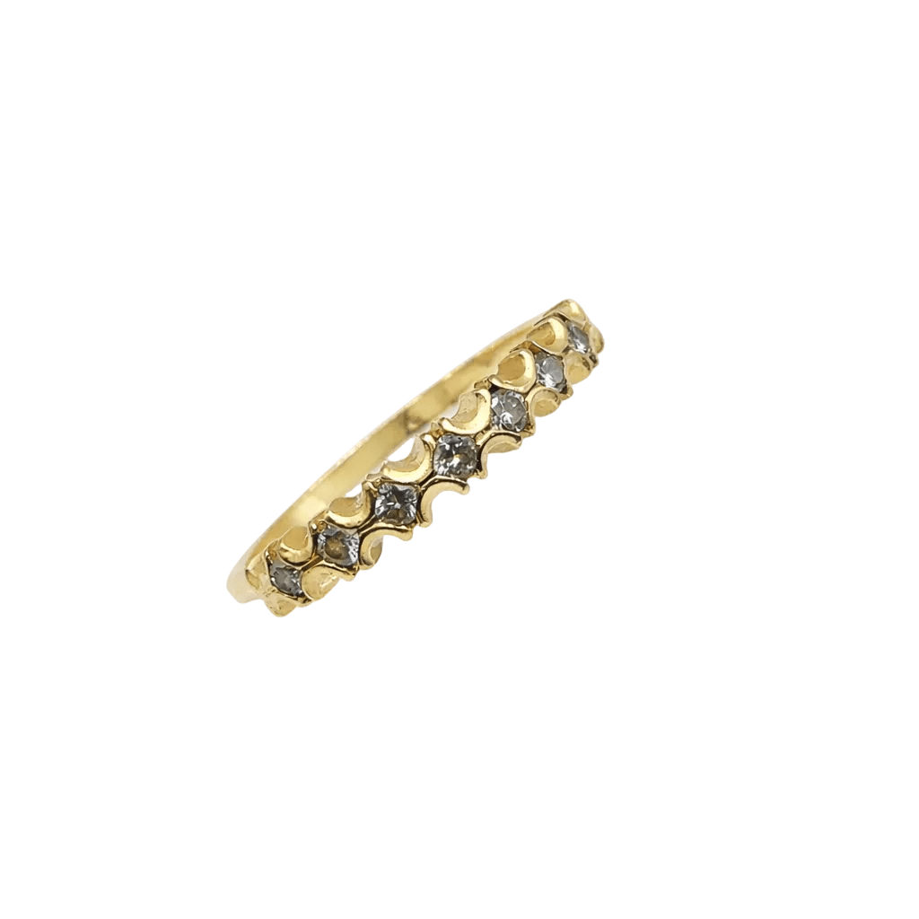 Bague Alliance en or jaune et diamants - Castafiore