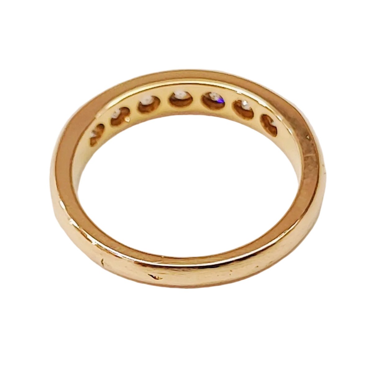 Bague Alliance en or jaune et diamants - Castafiore