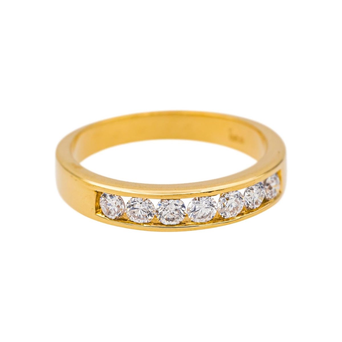 Bague Alliance en or jaune et diamants - Castafiore