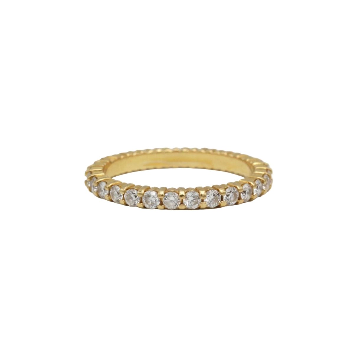 Bague Alliance en or jaune et diamants - Castafiore