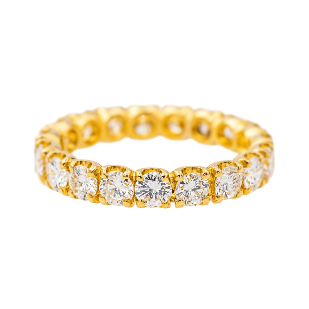 Bague Alliance en or jaune et diamants - Castafiore