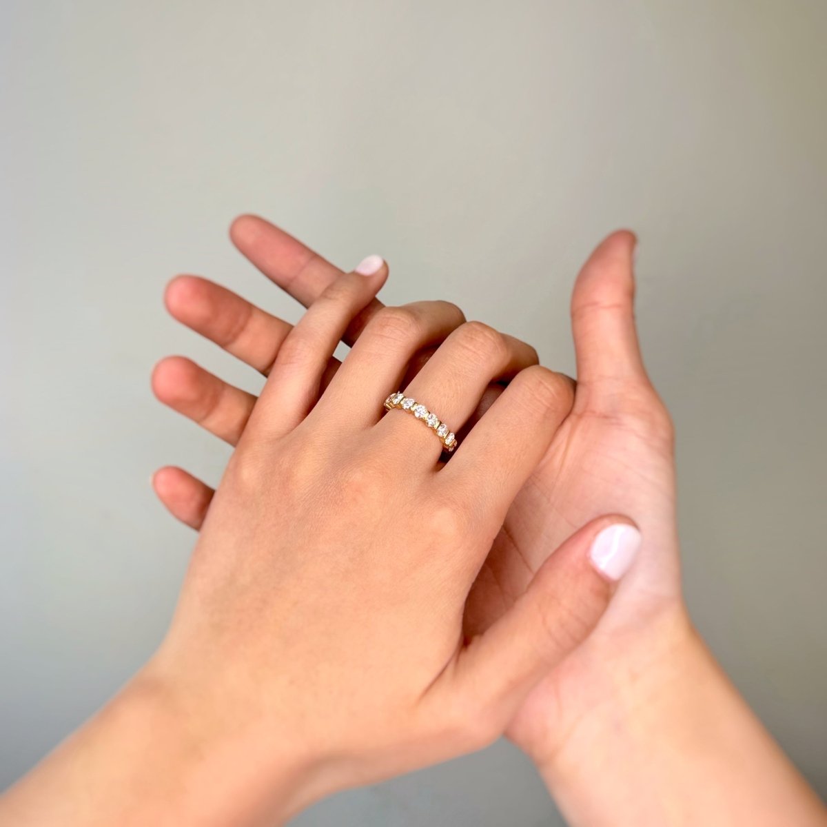 Bague Alliance en or jaune et diamants - Castafiore