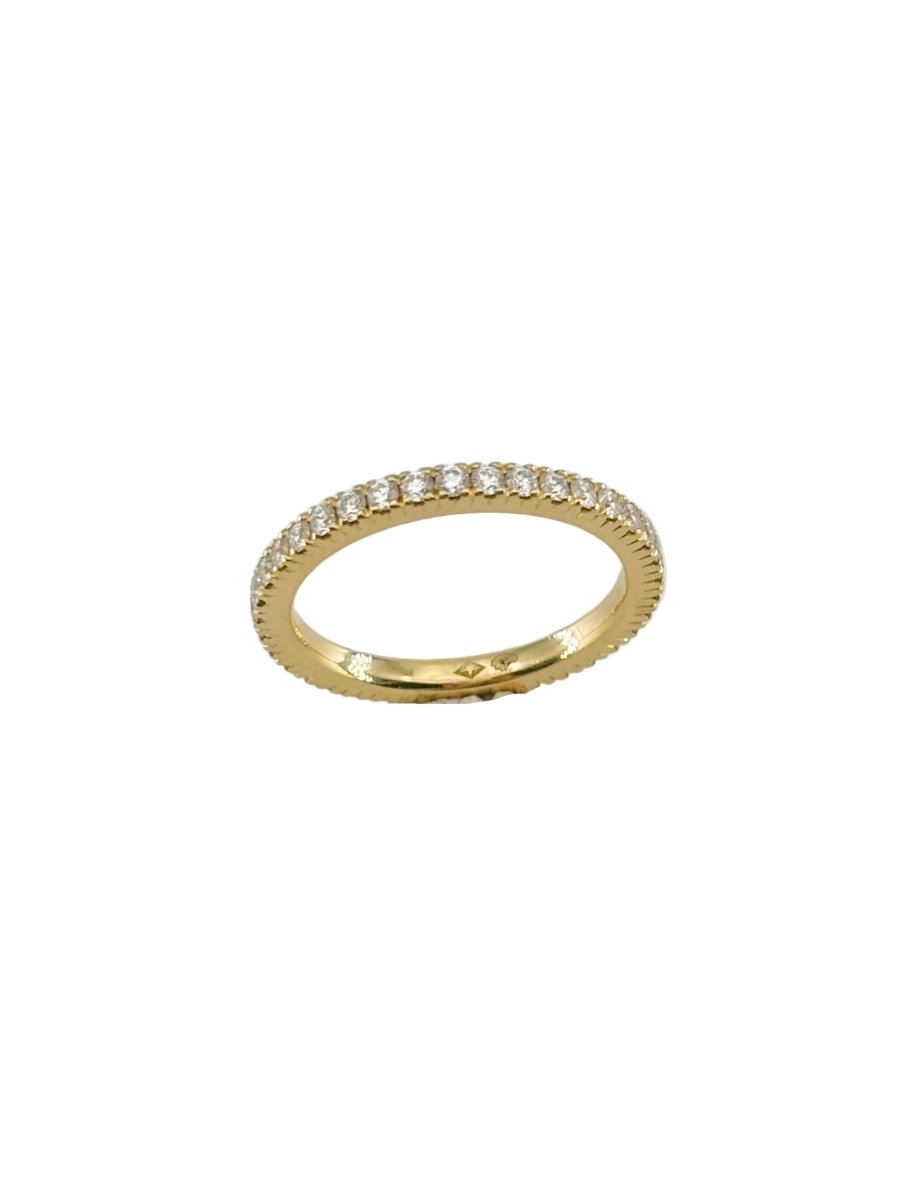 Bague Alliance en or jaune et diamants - Castafiore