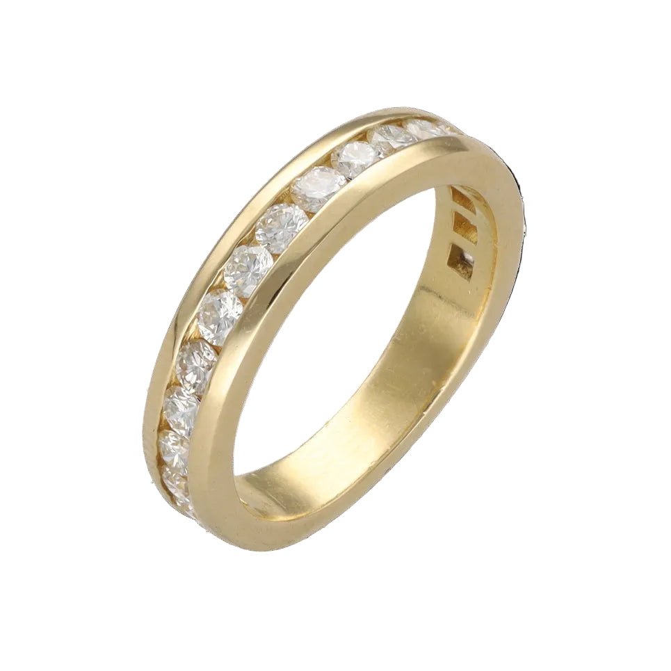 Bague Alliance en or jaune et diamants - Castafiore