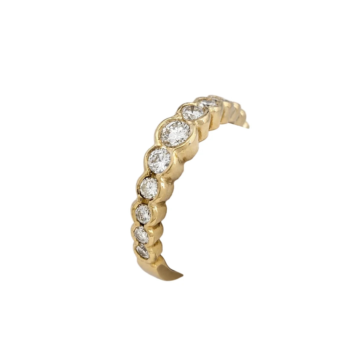 Bague Alliance en or jaune et diamants - Castafiore