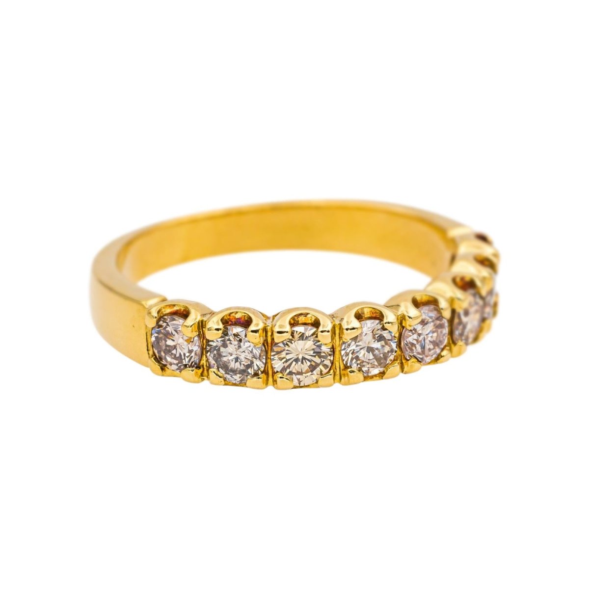 Bague Alliance en or jaune et diamants - Castafiore