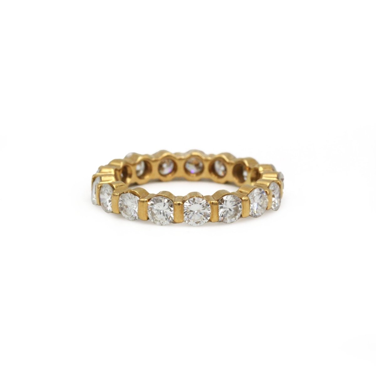 Bague Alliance en or jaune et diamants - Castafiore