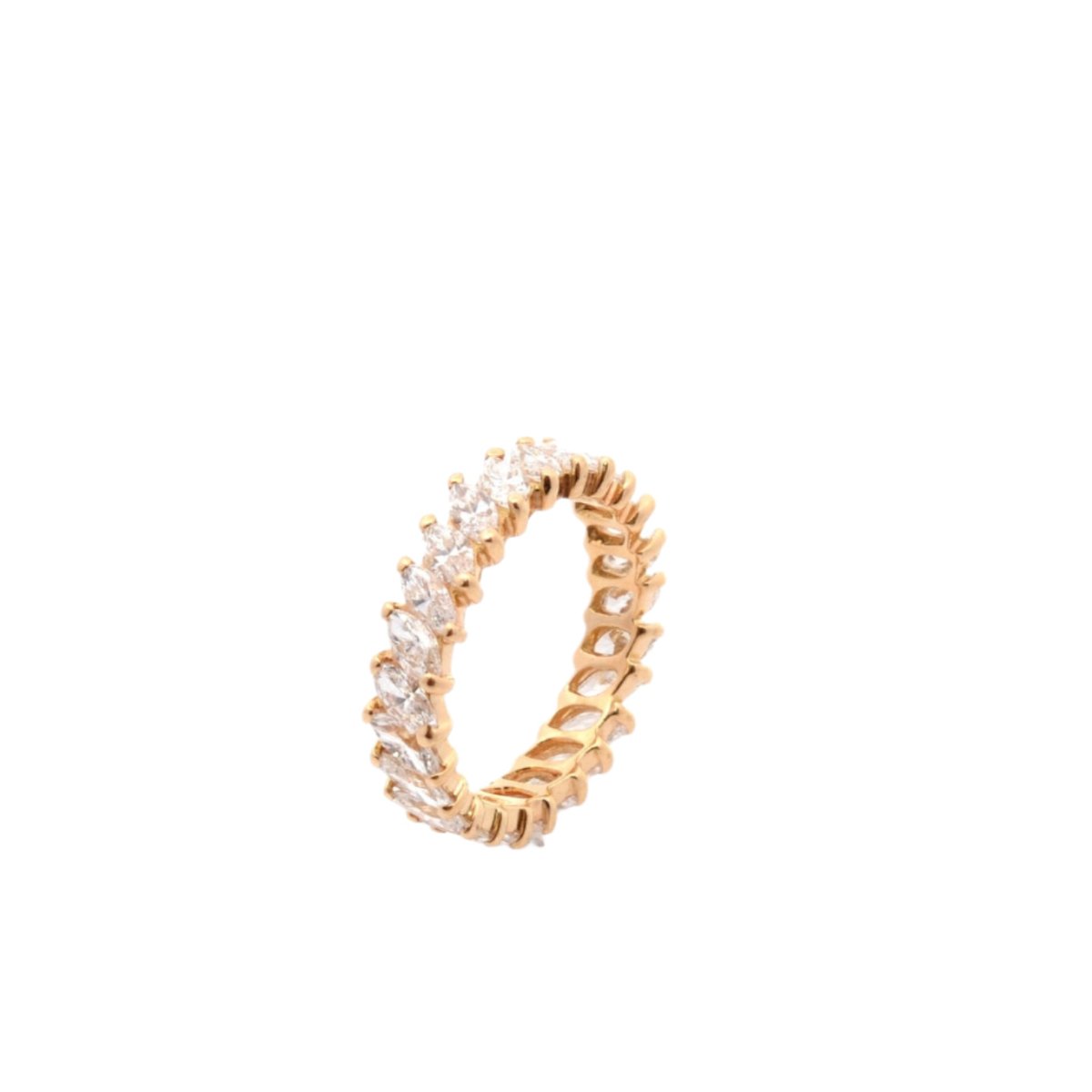 Bague Alliance en or jaune et diamants - Castafiore