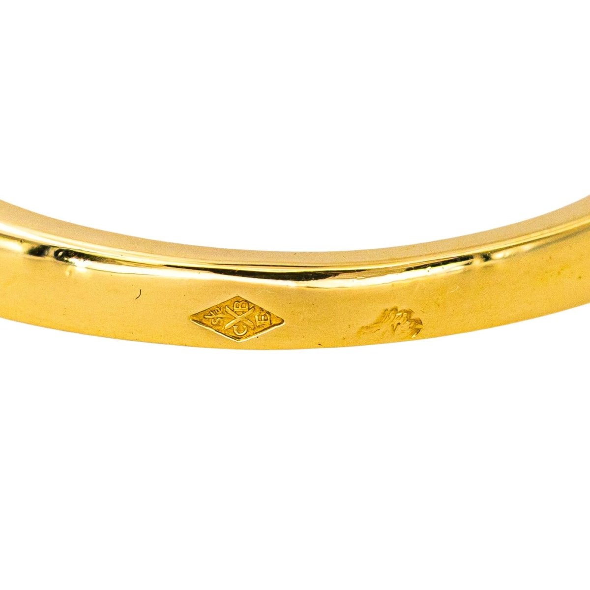 Bague Alliance en or jaune et diamants - Castafiore