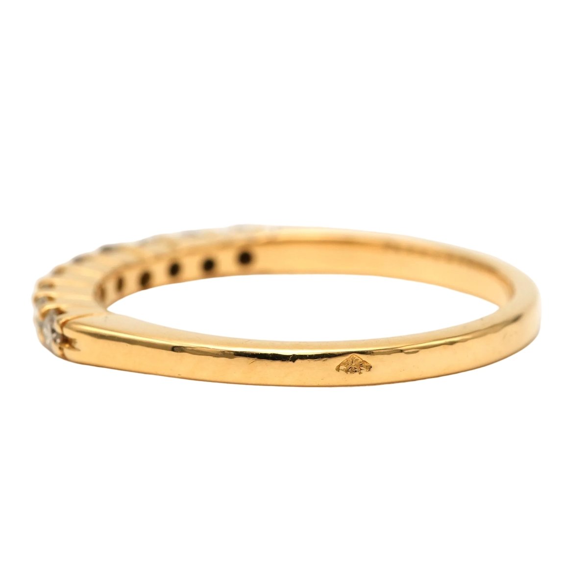 Bague Alliance en or jaune et diamants - Castafiore