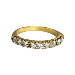 Bague Alliance en or jaune et diamants - Castafiore