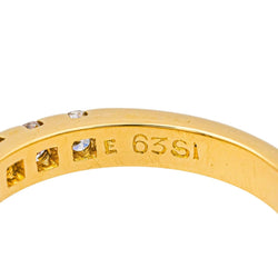 Bague Alliance en or jaune et diamants - Castafiore