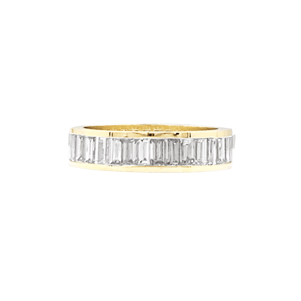 Bague Alliance en or jaune et diamants - Castafiore
