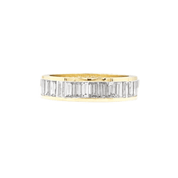Bague Alliance en or jaune et diamants - Castafiore
