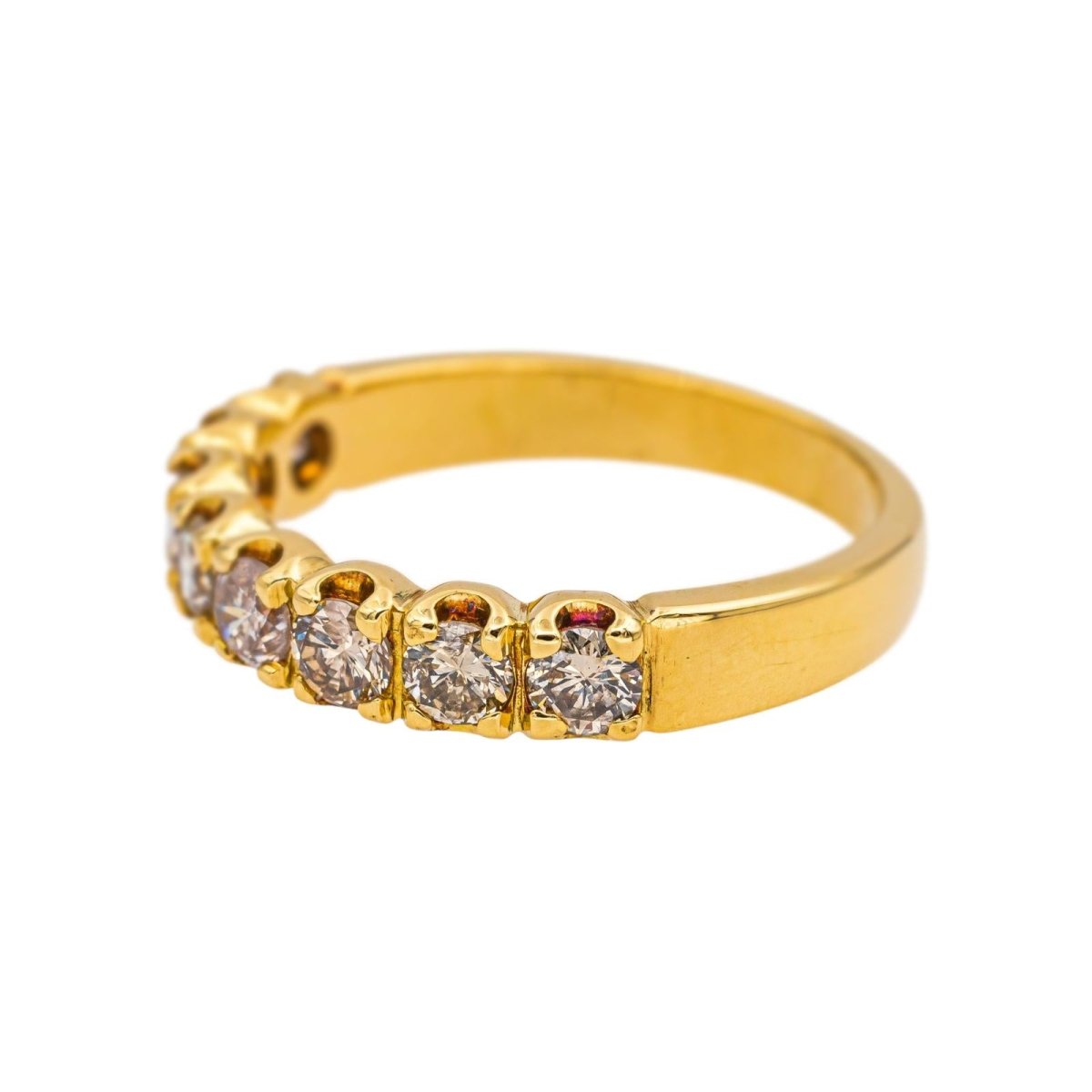 Bague Alliance en or jaune et diamants - Castafiore