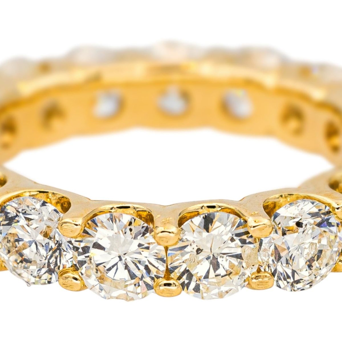 Bague Alliance en or jaune et diamants - Castafiore