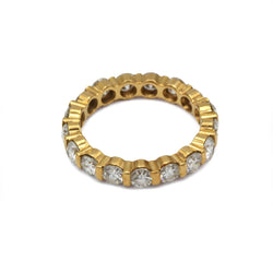 Bague Alliance en or jaune et diamants - Castafiore