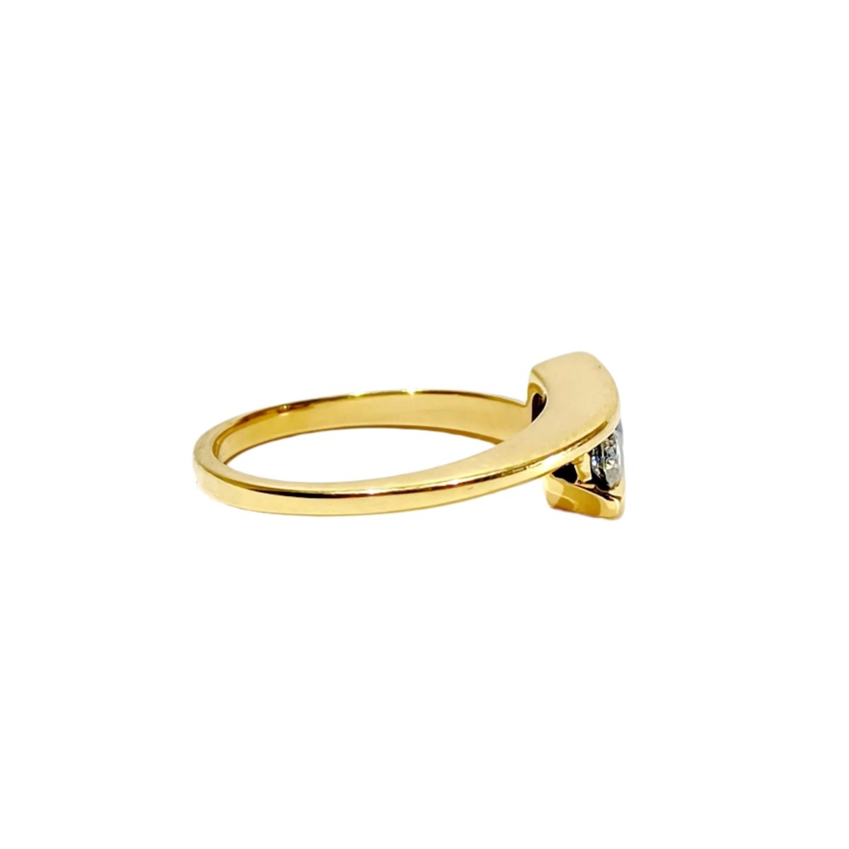 Bague Alliance en or jaune et diamants - Castafiore