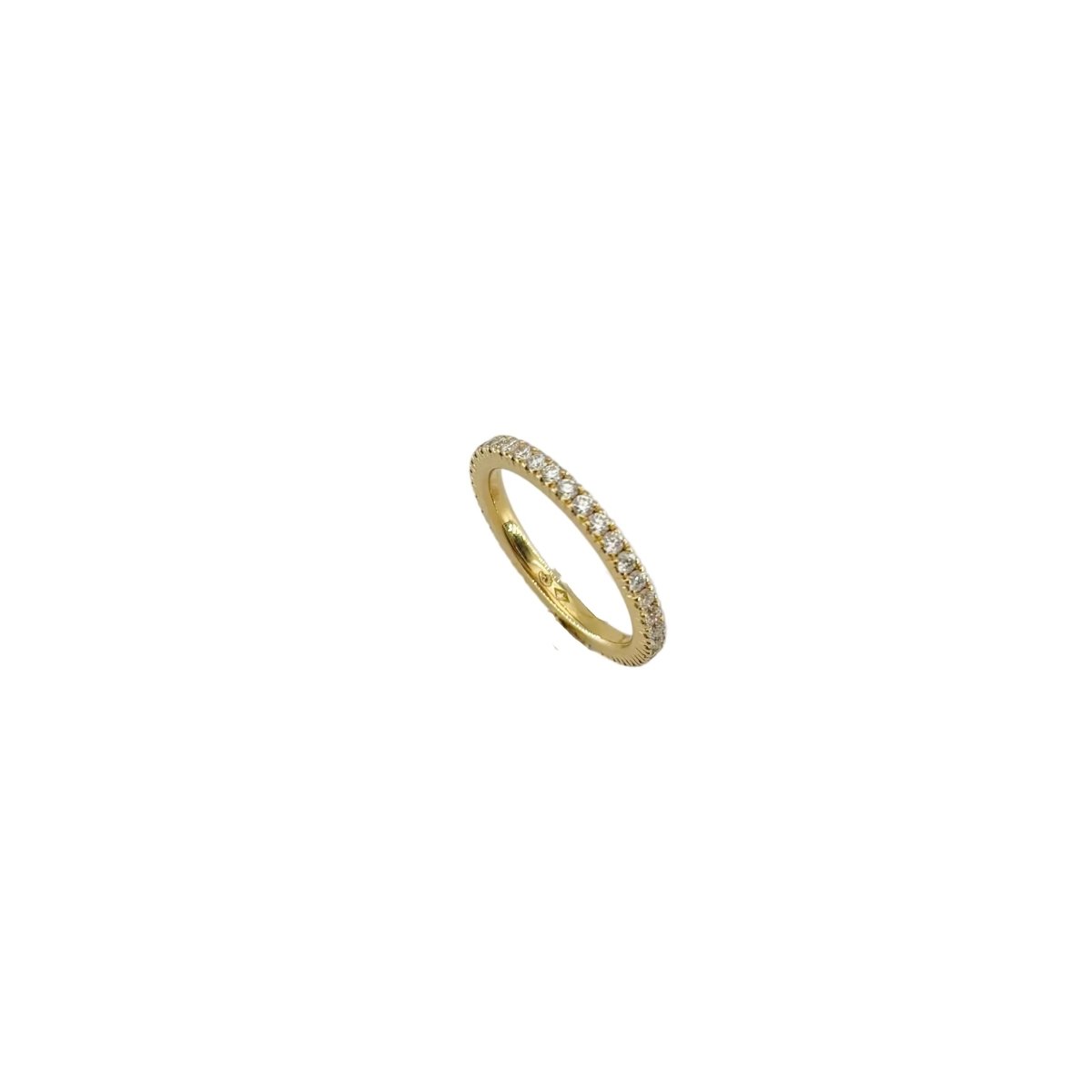 Bague Alliance en or jaune et diamants - Castafiore