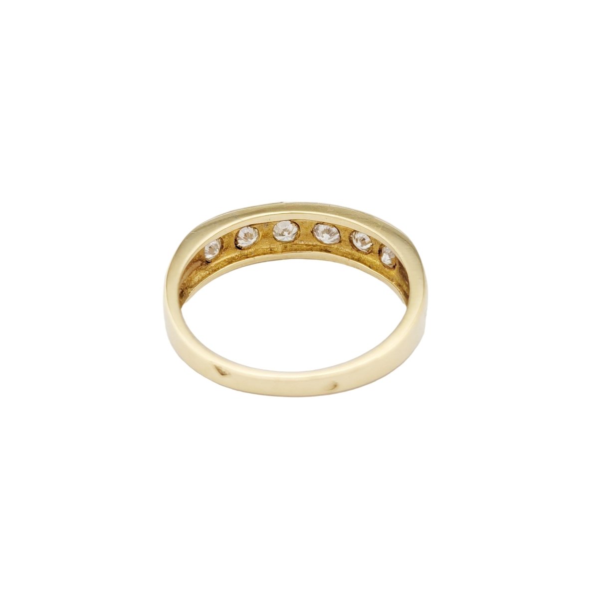 Bague Alliance en or jaune et diamants - Castafiore