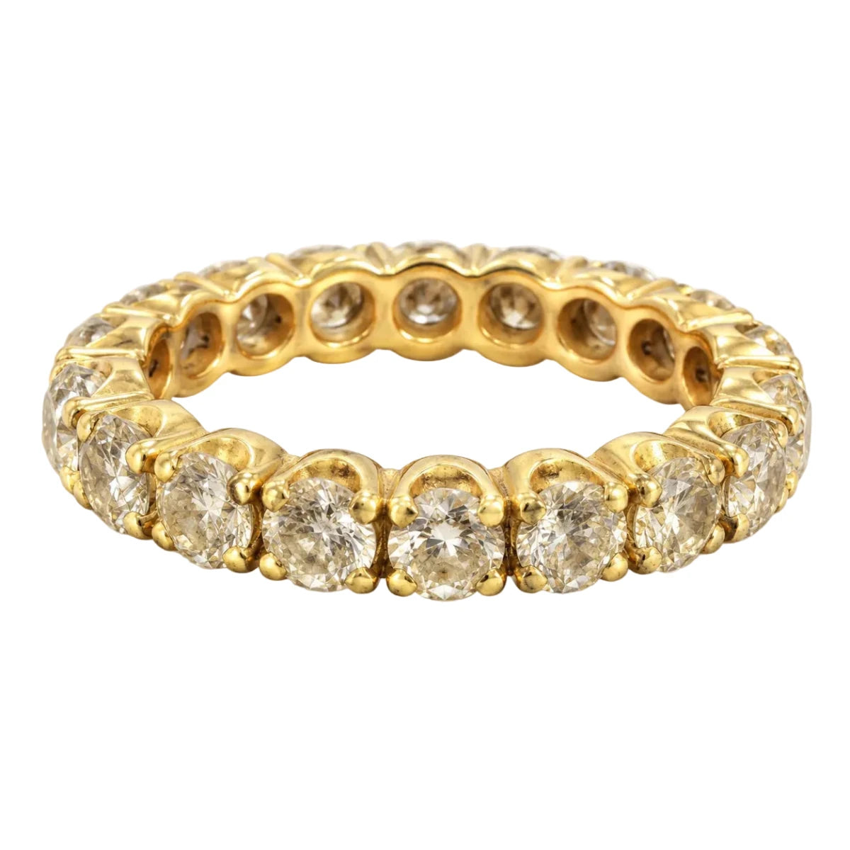Bague Alliance en or jaune et diamants