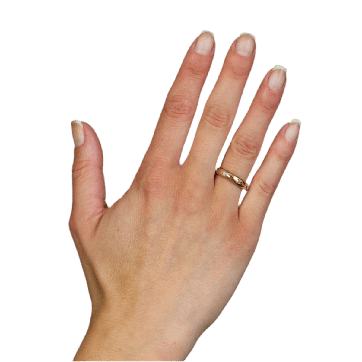 Bague Alliance en or jaune et diamants - Castafiore