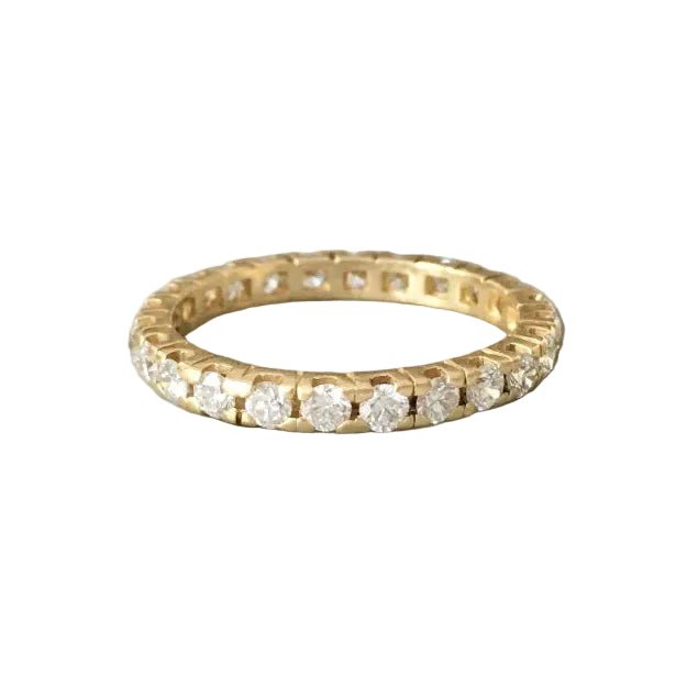 Bague Alliance en or jaune et diamants - Castafiore