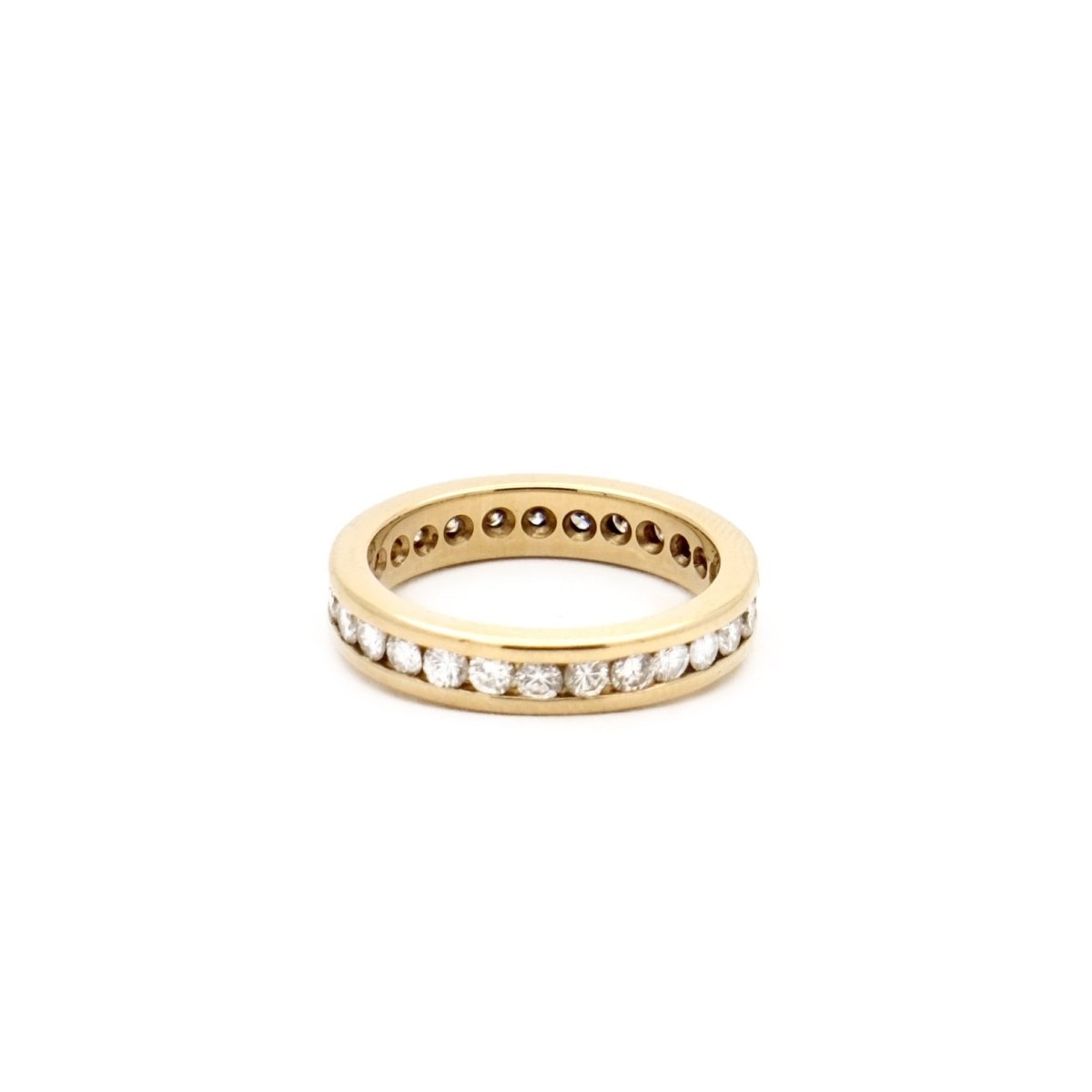 Bague Alliance en or jaune et diamants - Castafiore