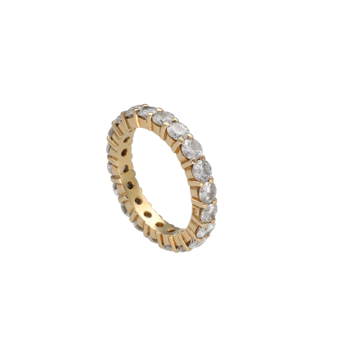 Bague Alliance en or jaune et diamants - Castafiore